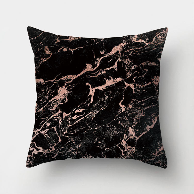 Abstract Leather Velvet Pillowcase Sofa Cushion Cover - Adore India