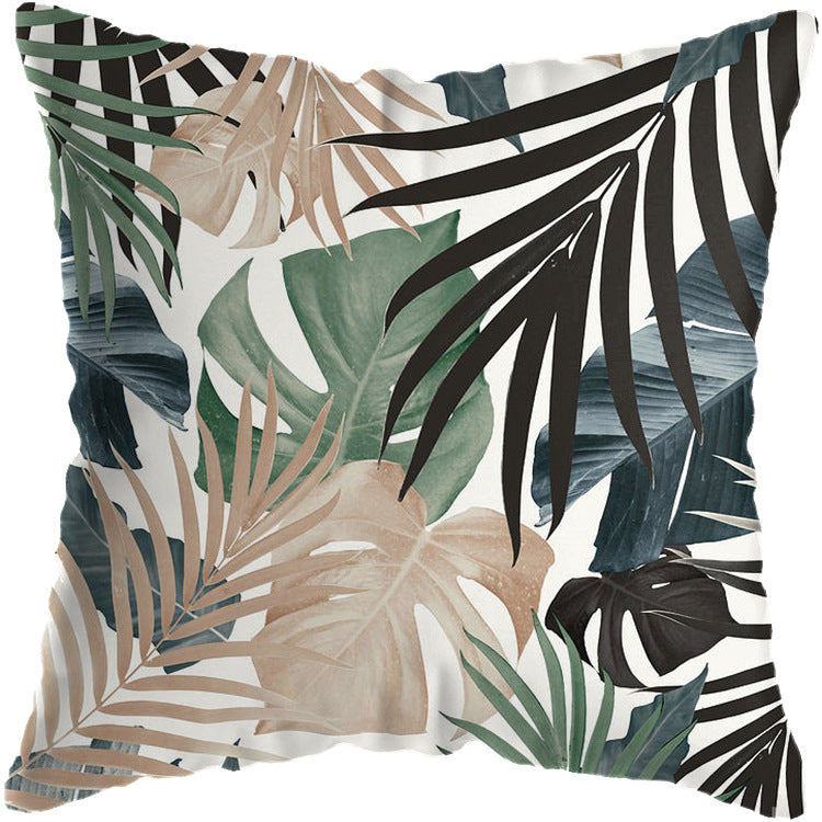 Colourful Tropical Plant Cushion Cover - Adore India