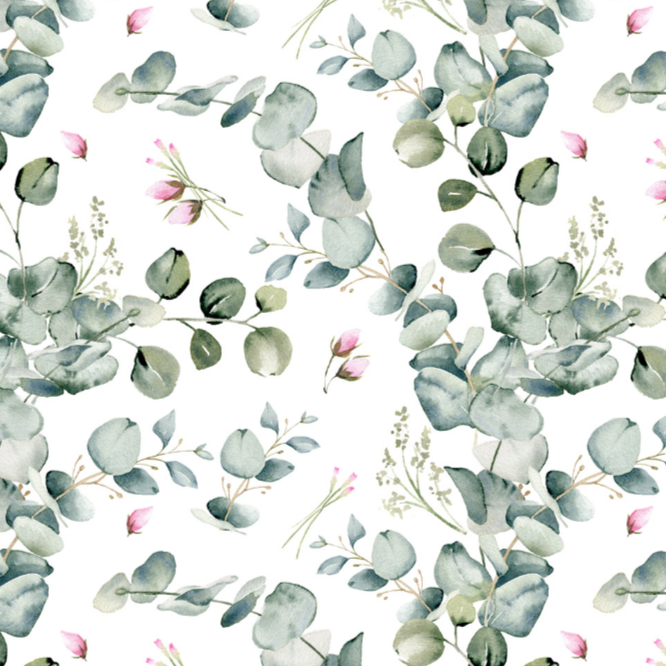 Bohemian Watercolor Leaves Quilt Cover Set - Serene Petals King Size - Adore India