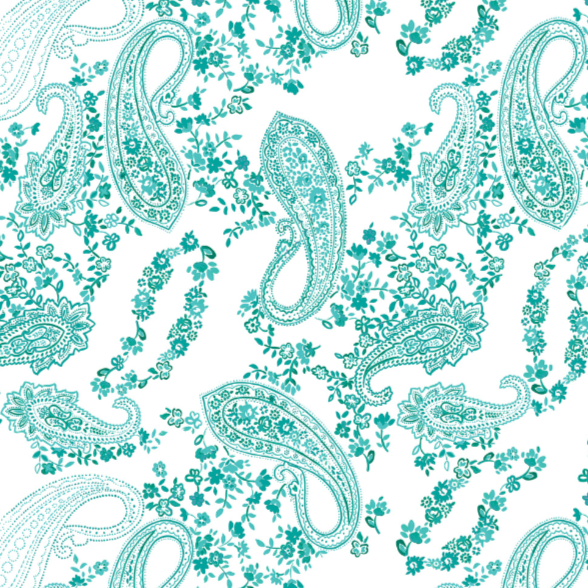 Turquoise Paisley - Elegance Meets Drama for a Chic Bedroom Upgrade - Adore India
