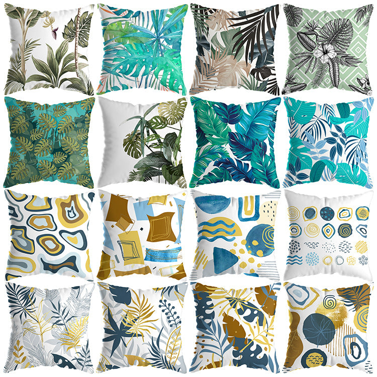 Colourful Tropical Plant Cushion Cover - Adore India