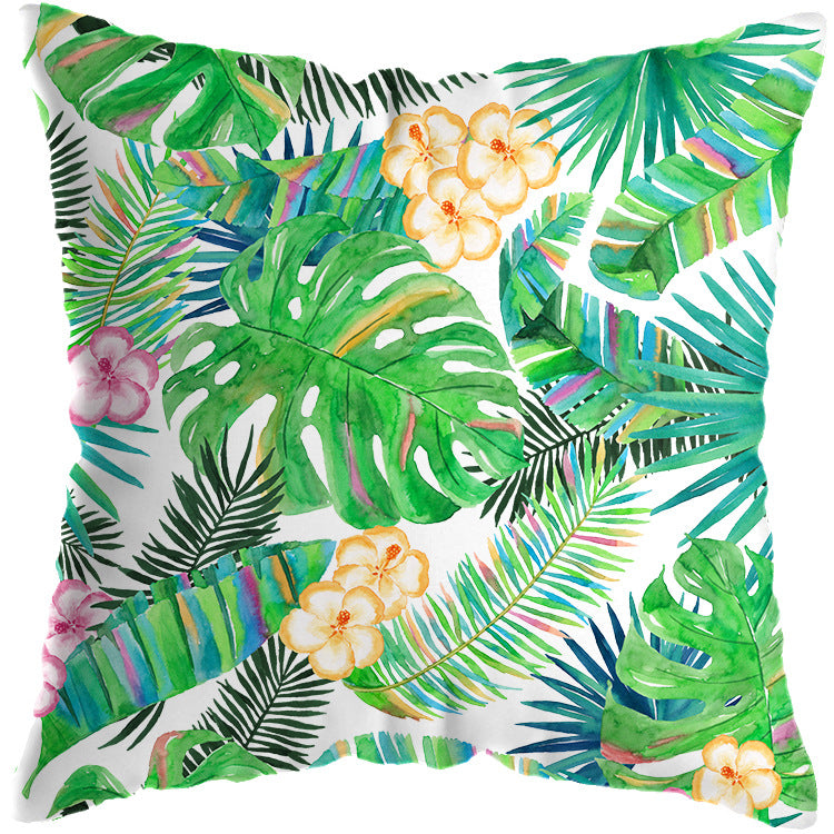 Colourful Tropical Plant Cushion Cover - Adore India