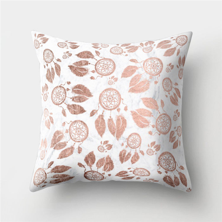 Abstract Leather Velvet Pillowcase Sofa Cushion Cover - Adore India