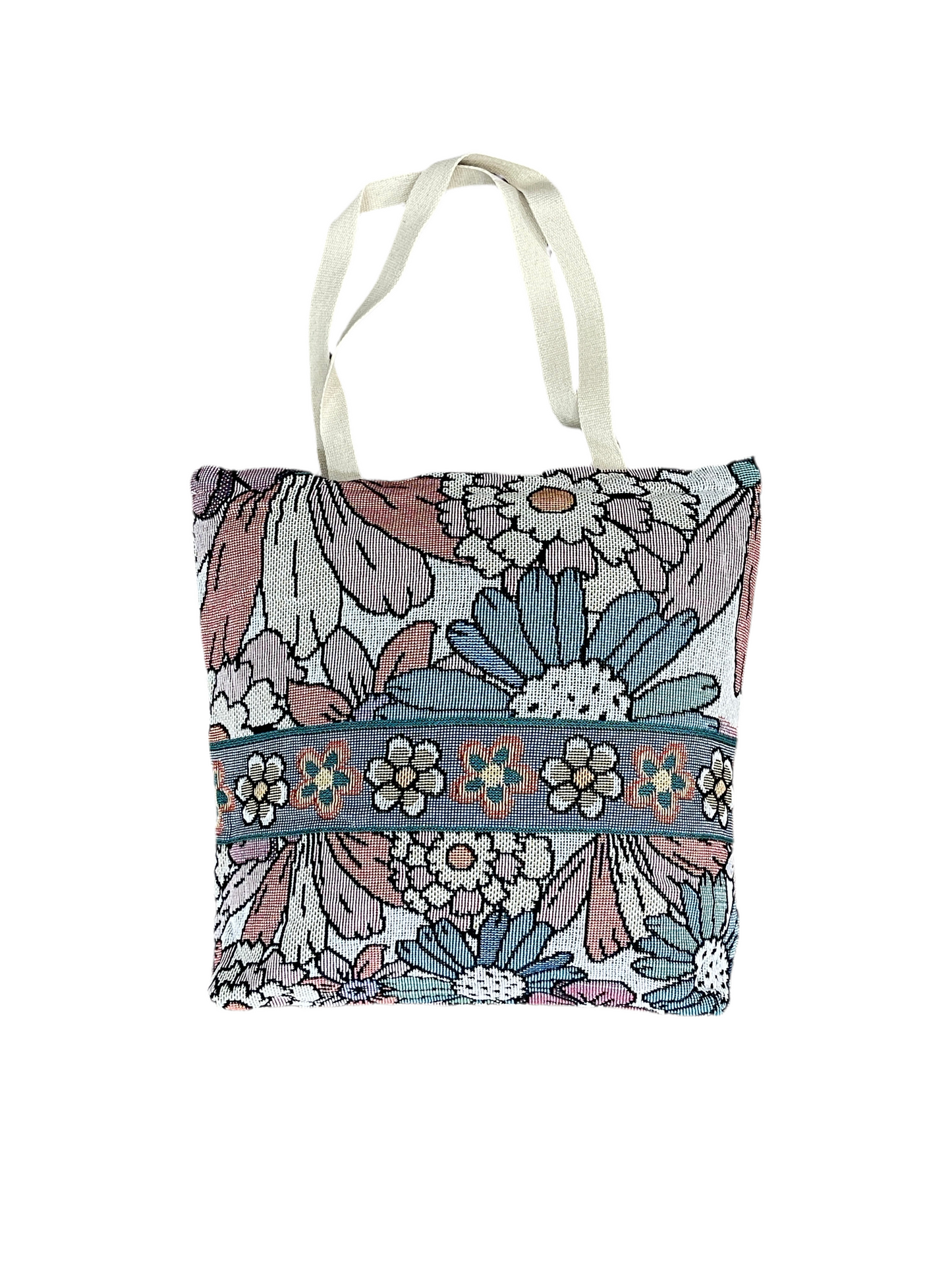 Classical Blossom Cotton Reversible Tapestry Picnic Throw - Adore India