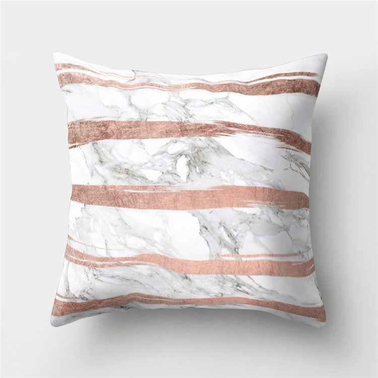 Abstract Leather Velvet Pillowcase Sofa Cushion Cover - Adore India