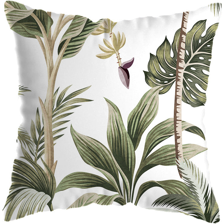 Colourful Tropical Plant Cushion Cover - Adore India