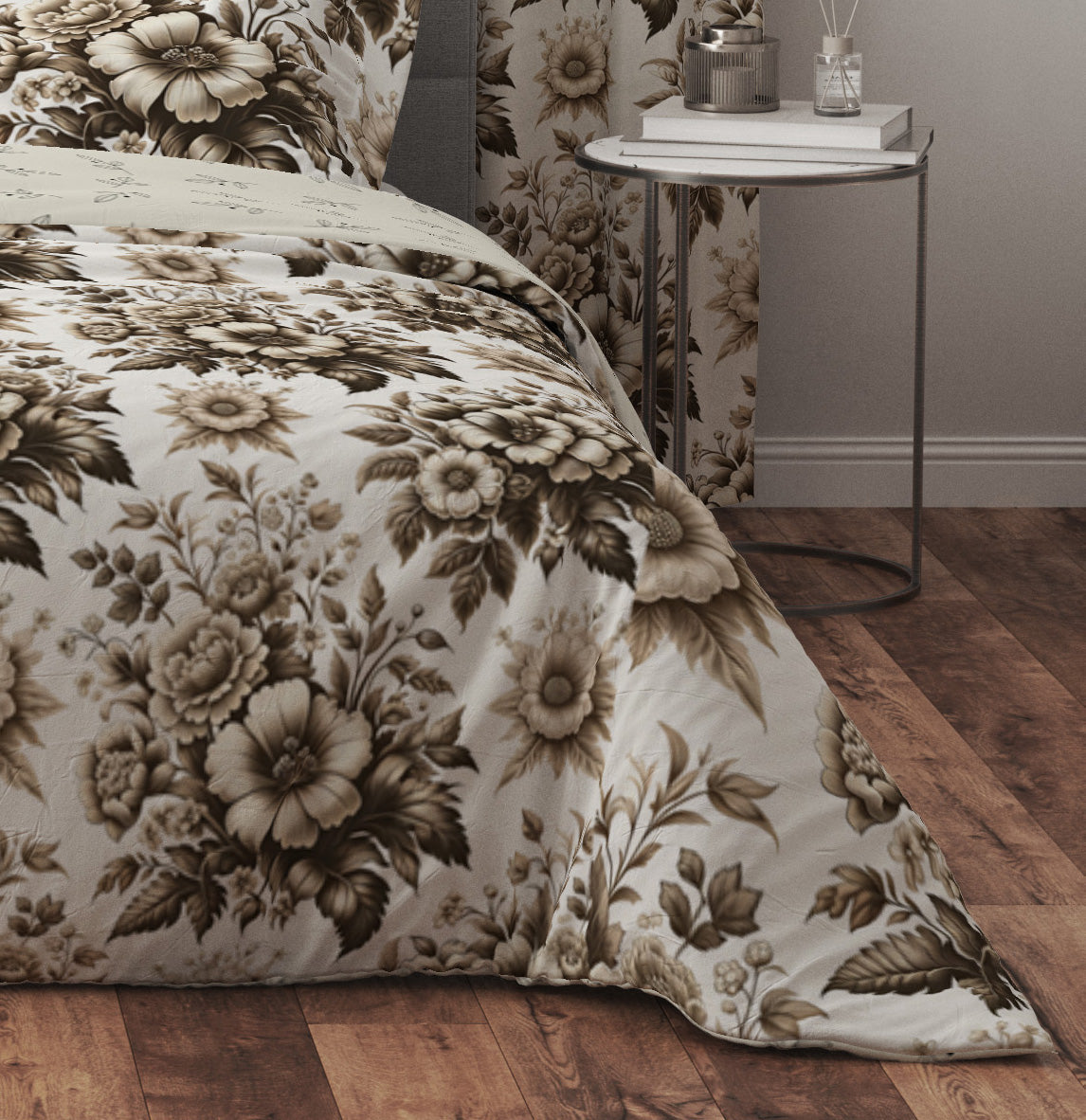 Bohemian Vintage Retro Floral Cotton Reversible Quilt Cover Set - Adore India