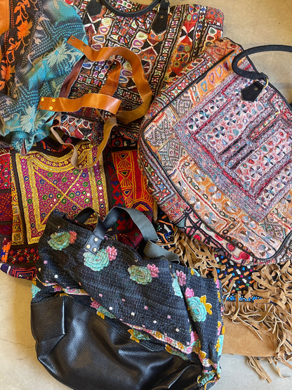 Bohemian Banjara Heavy Hand Embroidered Bags Wholesale Lot- 30 Pcs
