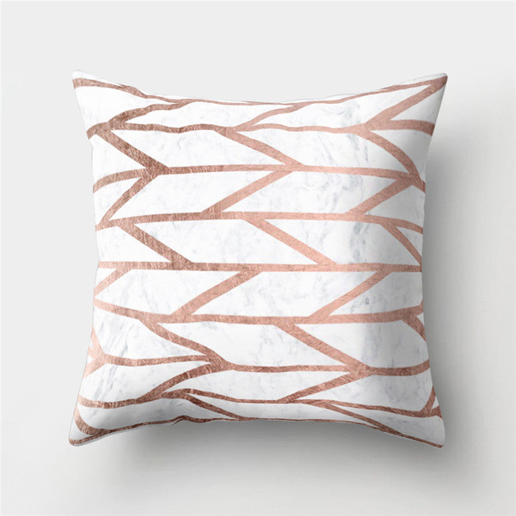 Abstract Leather Velvet Pillowcase Sofa Cushion Cover - Adore India