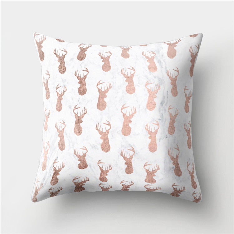 Abstract Leather Velvet Pillowcase Sofa Cushion Cover - Adore India