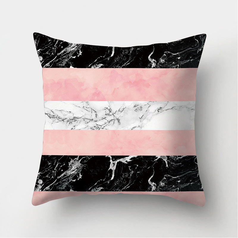 Abstract Leather Velvet Pillowcase Sofa Cushion Cover - Adore India