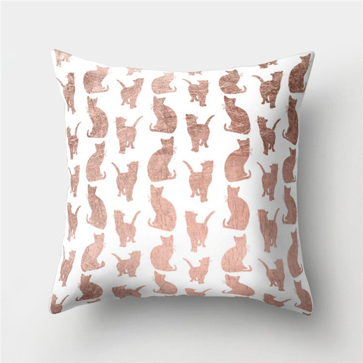 Abstract Leather Velvet Pillowcase Sofa Cushion Cover - Adore India
