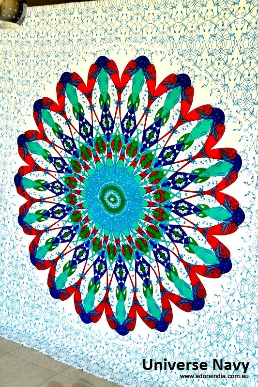Wholesale Bulk Lot Universe Red Mandala Throw Set- 3 Pcs - Adore India