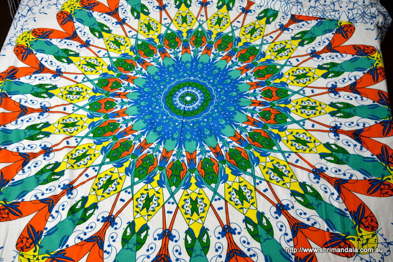 Wholesale Bulk Lot Universe Lime Mandala Throw- 3 Pcs - Adore India