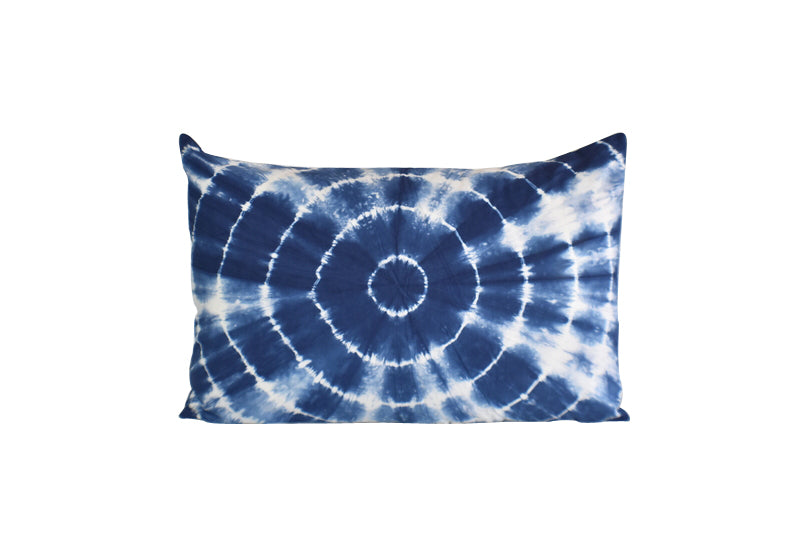 Blue tie outlet dye pillow