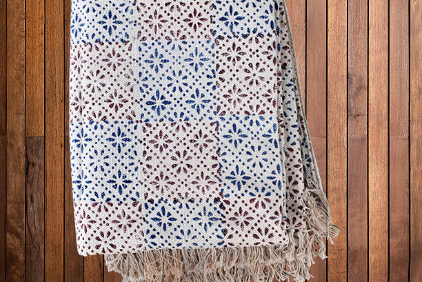 Handmade Beautiful Floral Block Print Cotton Dari Carpet - Adore India