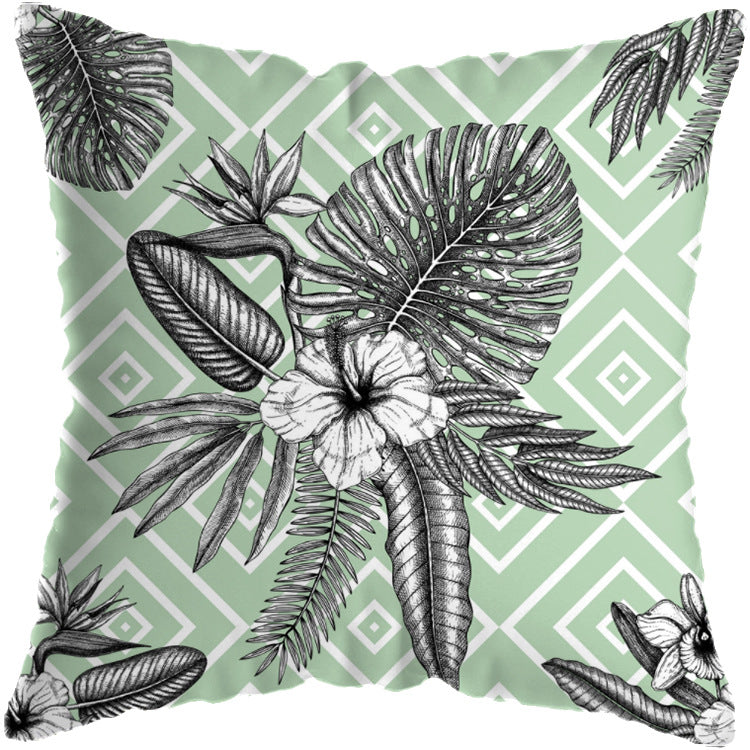 Colourful Tropical Plant Cushion Cover