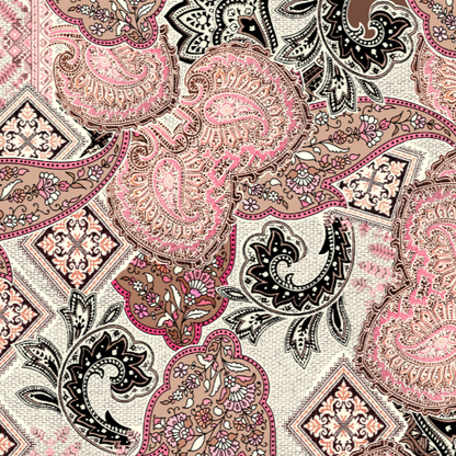 Pink Paisley Harmony Quilt Cover Set - Geometric and Floral Elegance for Your Dream Bedroom