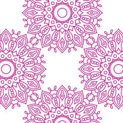 Bohemian Mandala Pink Chakra Quilt Cover Set