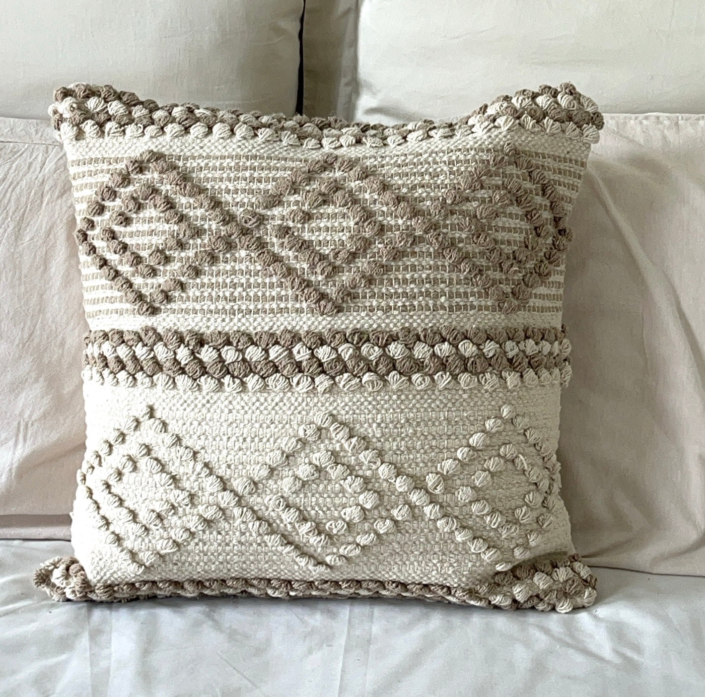 Boho Cotton Tufted Handmade Cushion Covers- 45cm