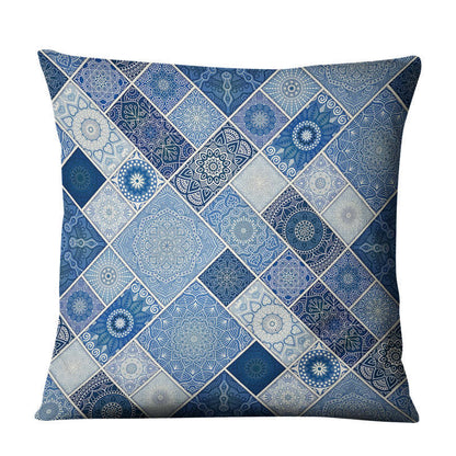 Linen Bohemian Mandala Geometrical Pillow Cushion Cover