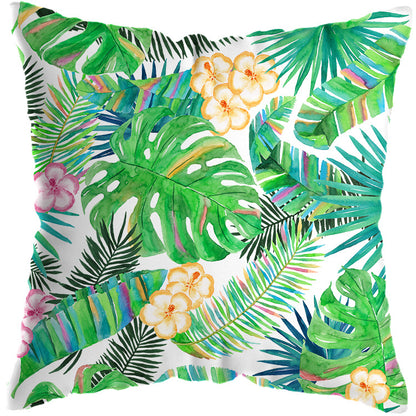 Colourful Tropical Plant Cushion Cover