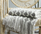 Bohemian Nordic Knitted Decorative Sofa Bed Throw Bedspread