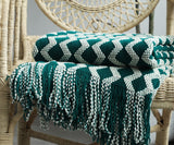 Bohemian Nordic Knitted Decorative Sofa Bed Throw Bedspread