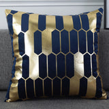 Gold Foil Printed Velvet Throw Pillow Cushion Cover
