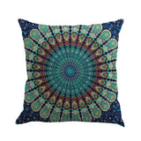 Mandala Bohemian Geometric Pattern Linen Cushion Pillowcase Home Decor