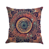 Mandala Bohemian Geometric Pattern Linen Cushion Pillowcase Home Decor