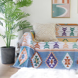 Bohemia Kilim Geometric Knitted Throw Blanket For Beds Sofa