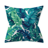 Green Geometrical Water Colour Abstract Living Room Cushion Cover