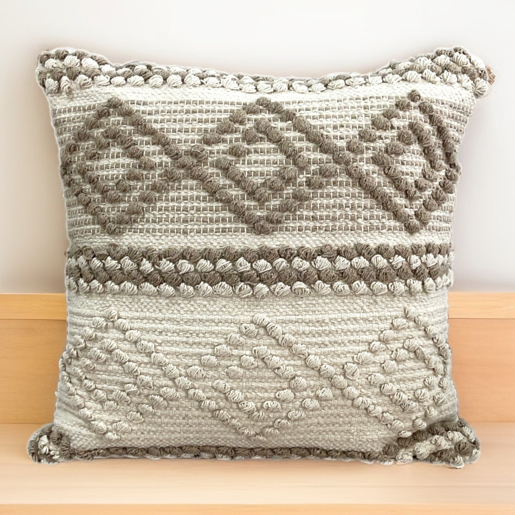 Boho Cotton Tufted Handmade Cushion Covers- 45cm