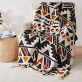 New Jacquard Bohemian Knitted Shawl Blanket