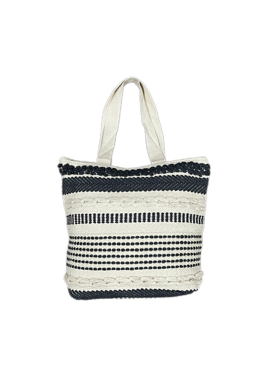 Cotton Boho Handmade Tufted Tote Bag - Adore India   