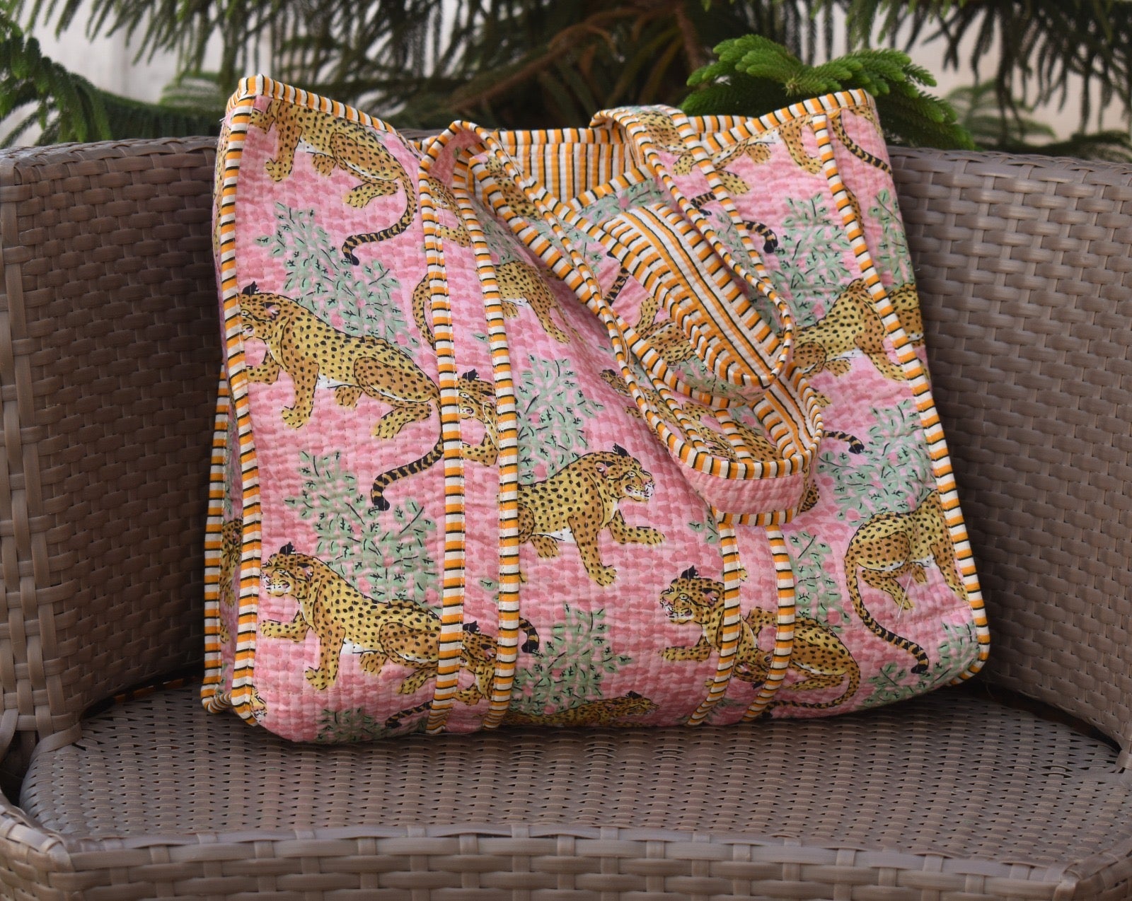 Handmade Quilted Bohemian Tote Bags - Adore India   