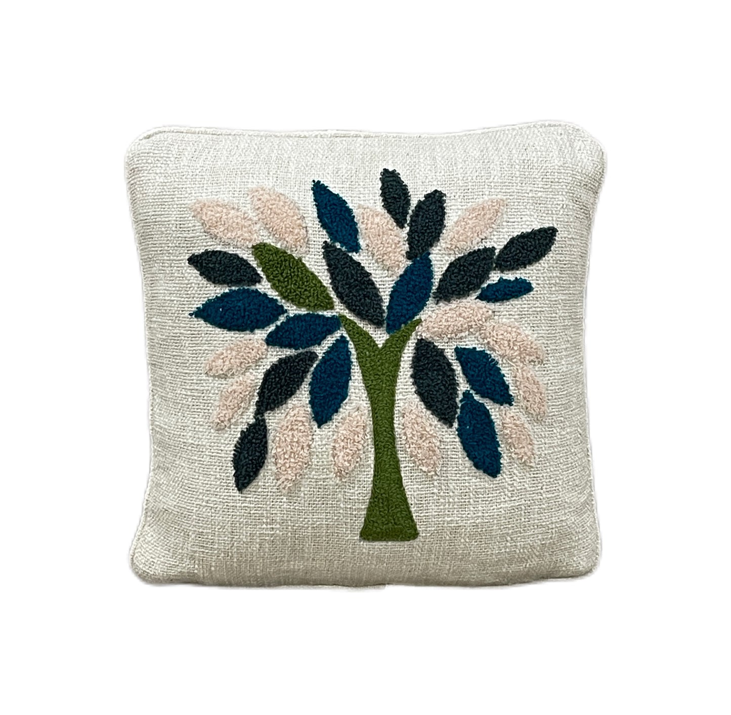 Geometrical Floral Boho Cotton Tufted Cushion Cover - Adore India   