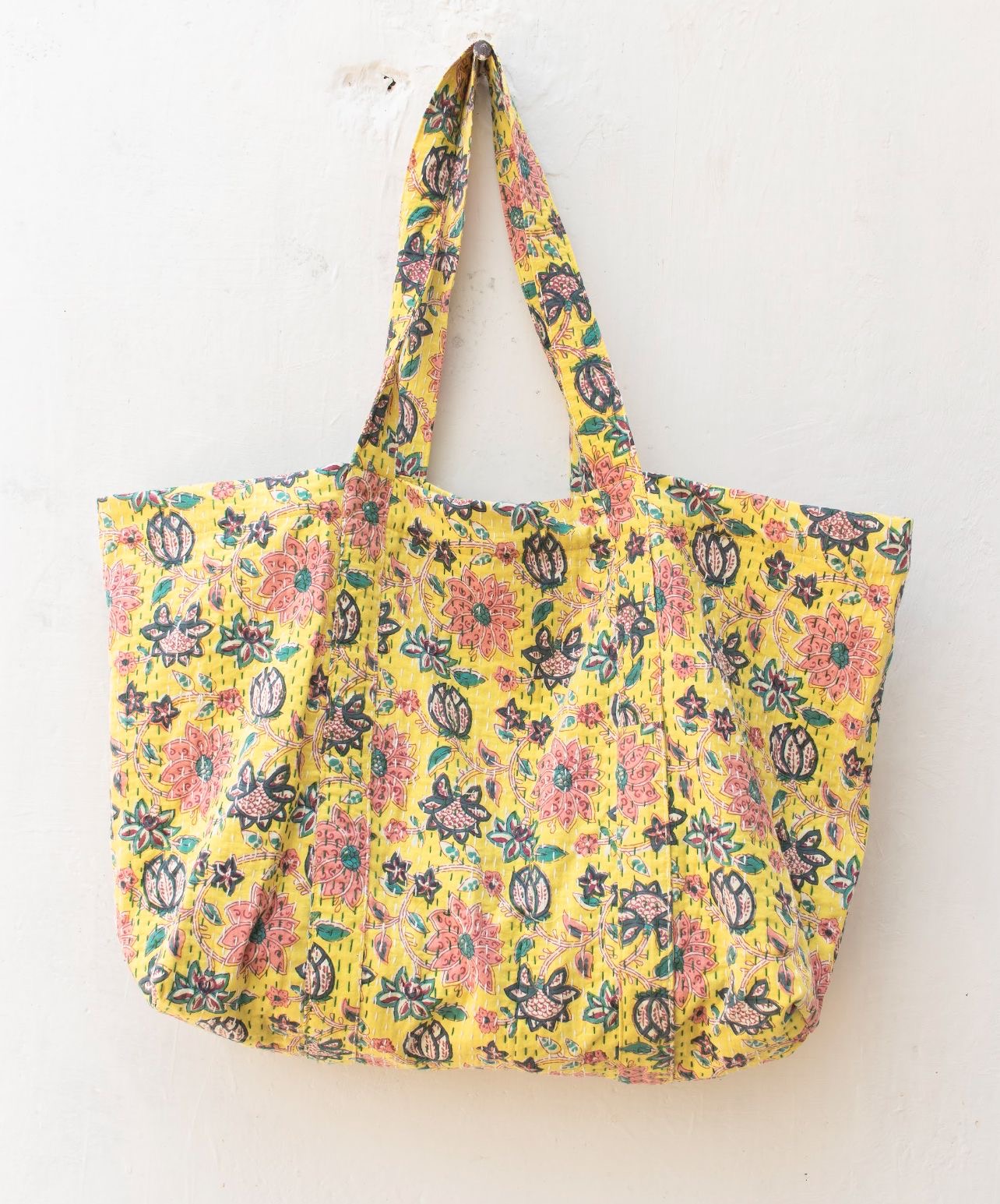 Handmade Kantha Quilt Bohemian Tote Bags - Adore India   