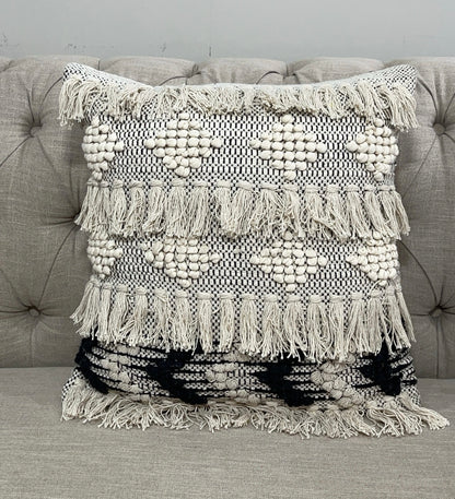 Boho Cotton Tufted Handmade Cushion Covers- 45cm