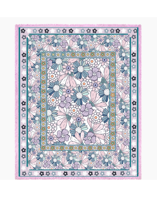 Classic Blossom Bohemian Picnic Rug Blanket Tapestry