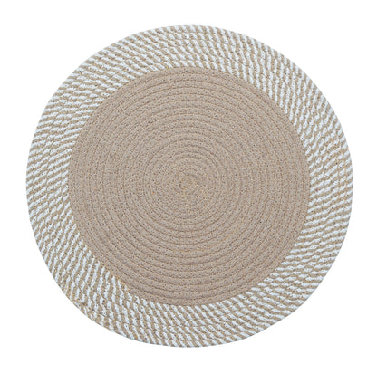 Freya Round Jute Placemats for Table - Eco-Friendly Kitchen Accessories
