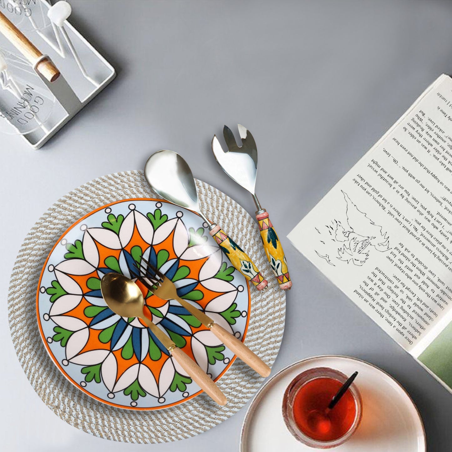 Freya Round Jute Placemats for Table - Eco-Friendly Kitchen Accessories