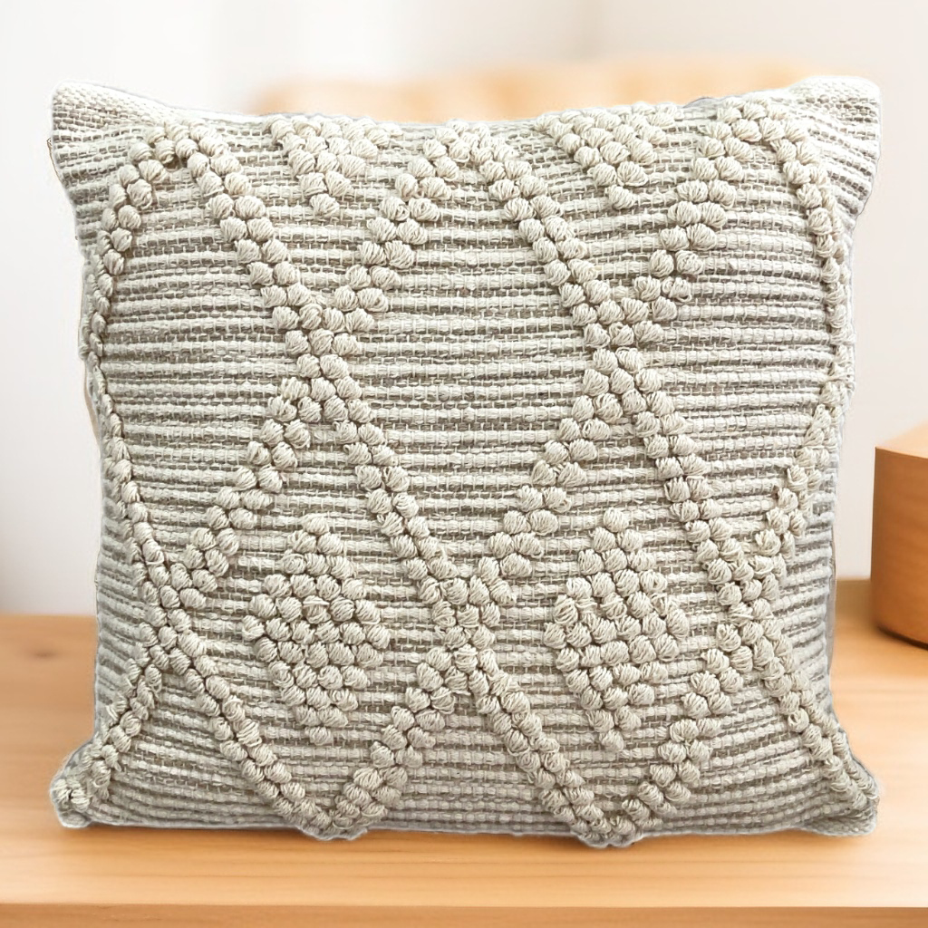 Boho Cotton Tufted Handmade Cushion Covers- 45cm