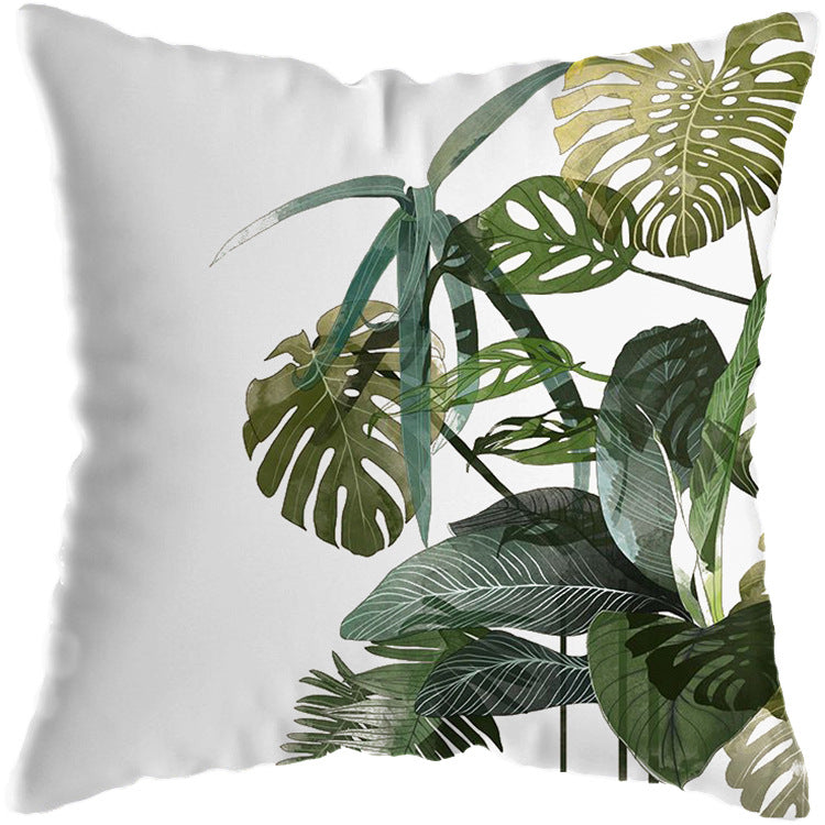 Colourful Tropical Plant Cushion Cover