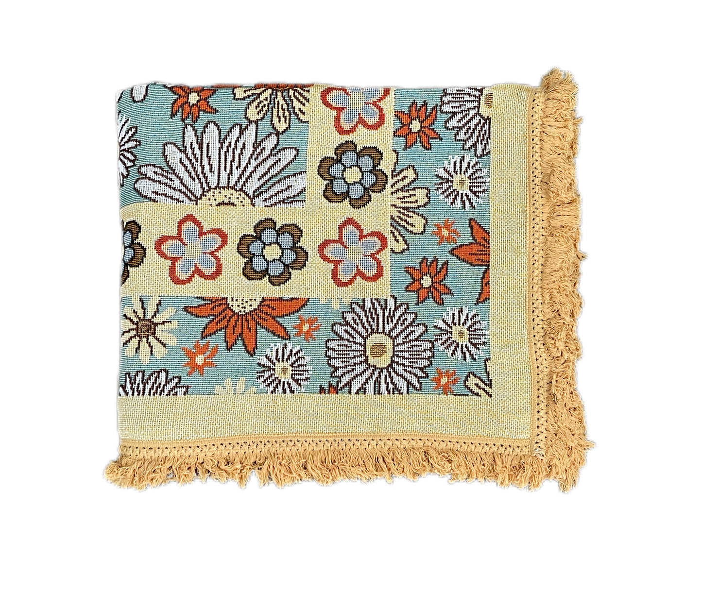 Sandy Shores Cotton Reversible Tapestry Picnic Throw - Adore India   