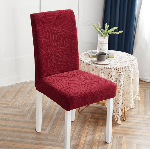 Color Burgundy 3 Stretchable Chair Protector Cover