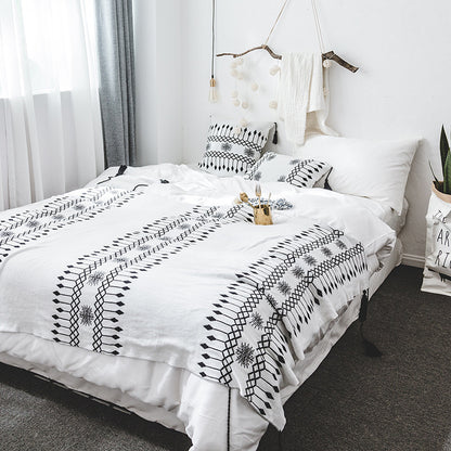 Nordic Casual Moroccan Knitted Blanket Throw