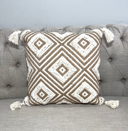 Boho Cotton Tufted Handmade Cushion Covers- 45cm