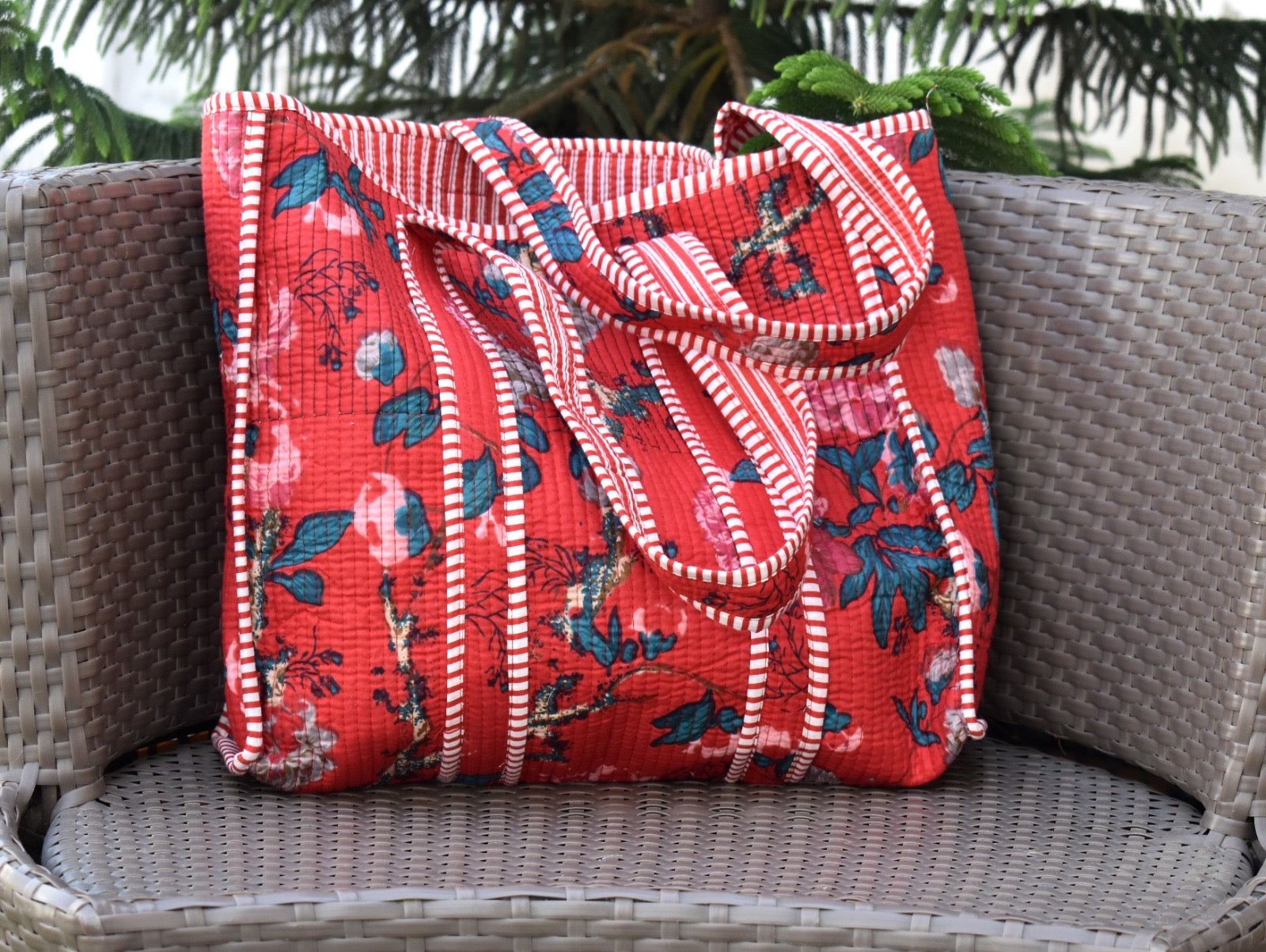 Handmade Quilted Bohemian Tote Bags - Adore India   